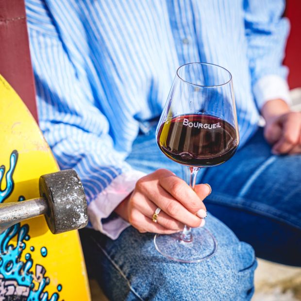 Vin rouge de Bourgueil issu de la terrasse de graviers